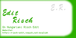 edit risch business card